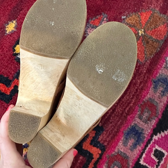 Swedish Hasbeens size 8, tan leather - Picture 3 of 5